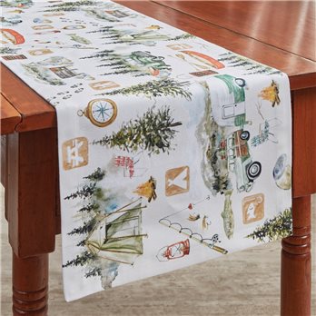 Camping Table Runner 13X36