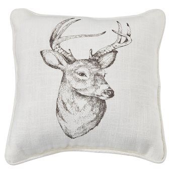 Wild And Beautiful Deer Printed Pillow 10"