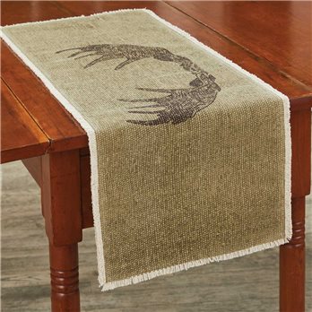 Moose Antlers Table Runner 13X36