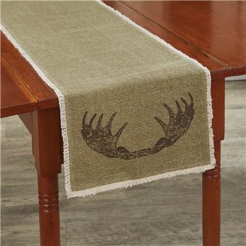 Moose Antlers Table Runner 13X54