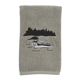 Gray Area Loon Fingertip Towel