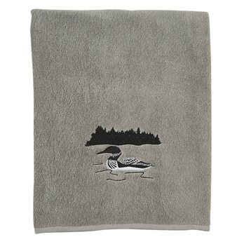 Gray Area Loon Bath Towel