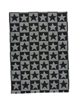 Checkerboard Star Jacquard Dishtowel