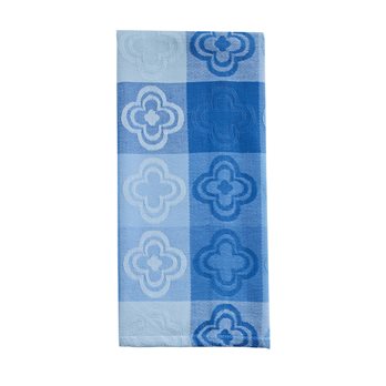 Geo Jacquard Dishtowel - Blue