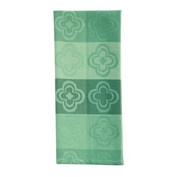 Geo Jacquard Dishtowel - Green