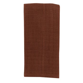 Solid Waffle Dishtowel - Espresso