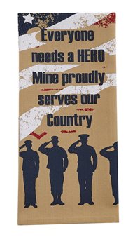 Everyone Needs A Hero Print Dishtowel