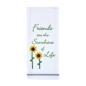 Friends Are The Sunshine Dishtowel