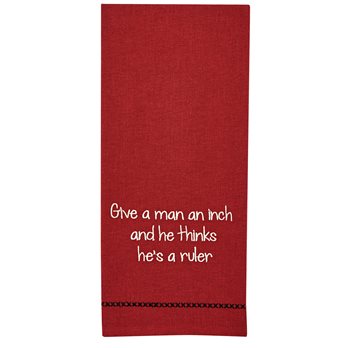 Give A Man Sentiment Dishtowel