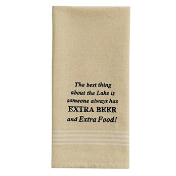 Extra Beer Emb Dishtowel