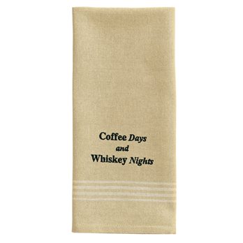 Coffee Days Emb Dishtowel