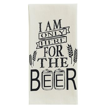 I Am Only Here Print Dishtowel