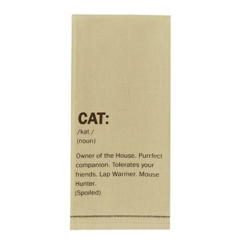 Cat Definition Print Dishtowel