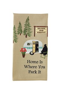 Where You Park It Emb Dishtowel