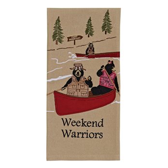 Weekend Warriors Emb Dishtowel