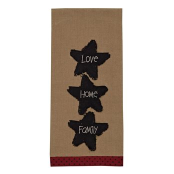 Love Home Family Emb Dishtowel