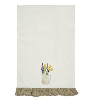 Pitcher With Flowers Dishtowel