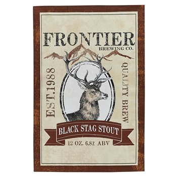 Black Stag Stout Printed Dishtowel