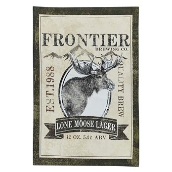 Moose Lager Printed Dishtowel