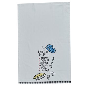 Real Good Pot Pie Print Dishtowel