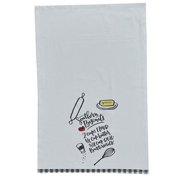 Southern Biscuits Print Dishtowel