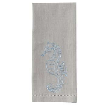 Sea Horse Emb Dishtowel