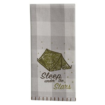 Sleep Under Stars Print Dishtowel