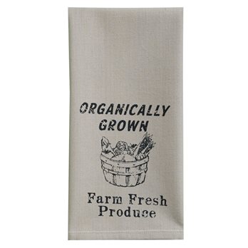 Organically Grown Print Dishtowel