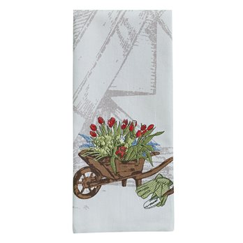 Windmill Printed Embroiderd Dishtowel