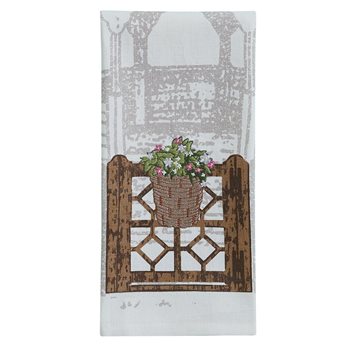 Gazebo Printed Embroidered Dishtowel