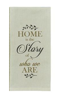 Home Is Story Prnt Jacquard Dishtowel