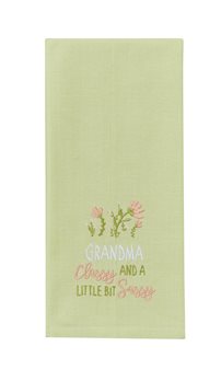 Grandma Classy And Sassy Emb Dishtowel