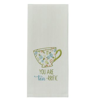 You Are Tea-Rrific Emb Dishtowel