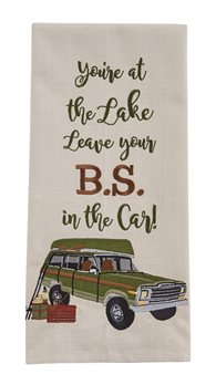 Leave Your Bs Embroidered Dishtowel