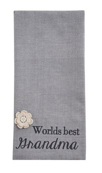 Worlds Best Embroidered Dishtowel