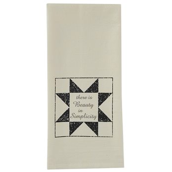 Quilt Beauty In Simplicity Printed Dishtowel