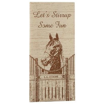 Let'S Stirrup Some Fun Printed Dishtowel