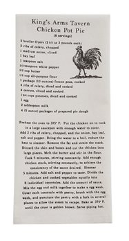 Chicken Pot Pie Printed Floursack Dishtowel