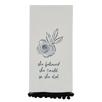 She Believed She Could Decorative Dishtowel