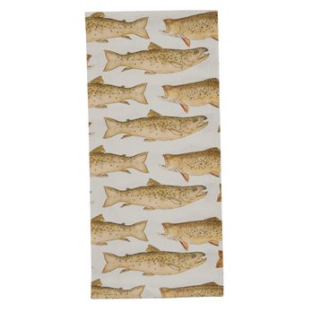 Mystic Seaport Trout Dishtowel