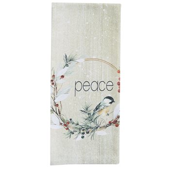 Peace Printed Dishtowel