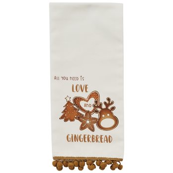 Love And Gingerbread Dishtowel