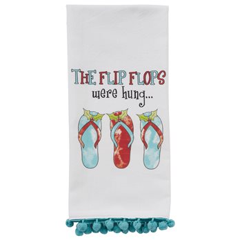 Flip Flops Were Hung Dishtowel