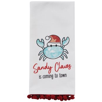 Sandy Claws Dishtowel