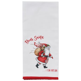 Santa I Can Explain Dishtowel