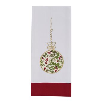 Merry Embroidered/Applique Dishtowel