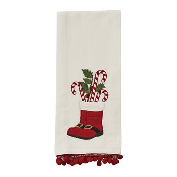 Santa'S Boots Dishtowel