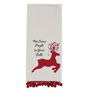 Reindeer Jingle Dishtowel