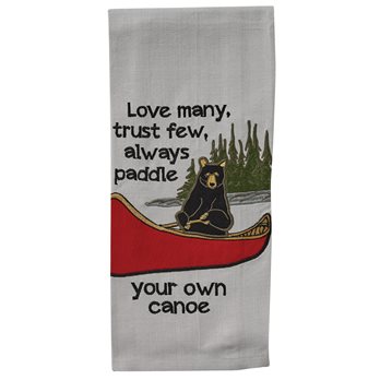 Paddle Your Own Canoe Dishtowel