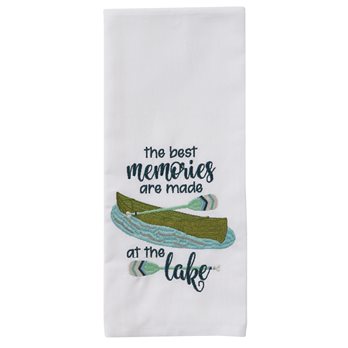 Memories Are Made At The Lake Dishtowel